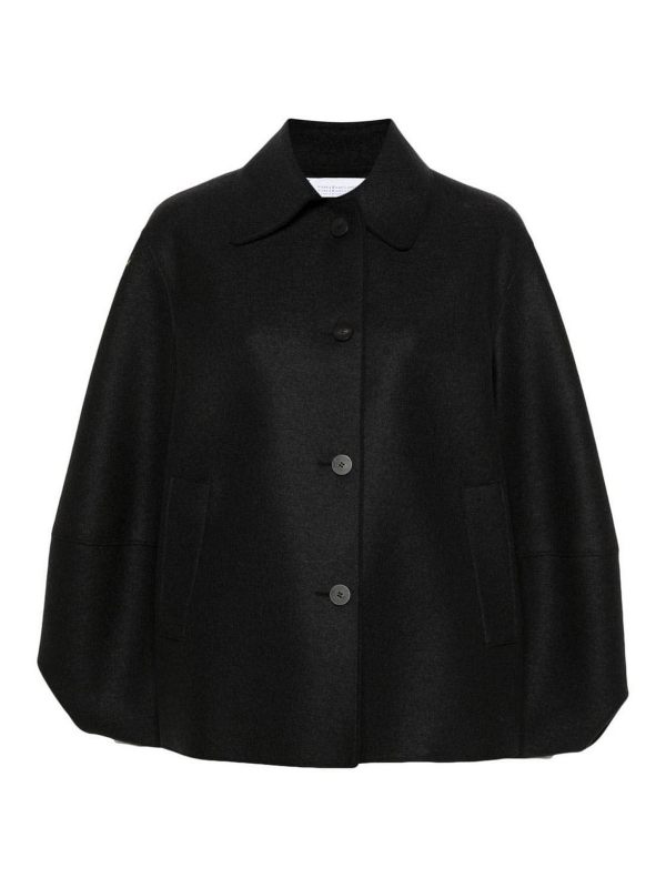 Harris Wharf London Manteau Court - Noir