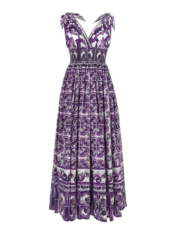 Dolce & Gabbana Robe Au Genou - Violet