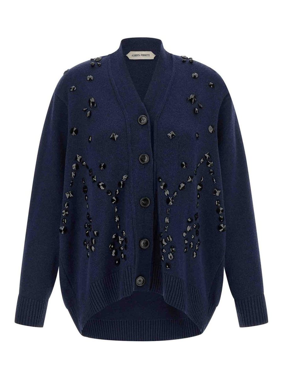 Alberta Ferretti Cardigan - Bleu