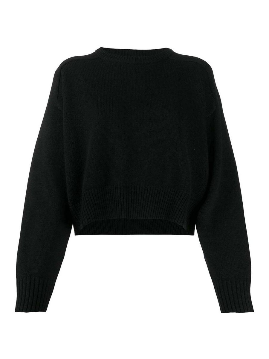 Loulou Studio Pull Col Rond - Noir