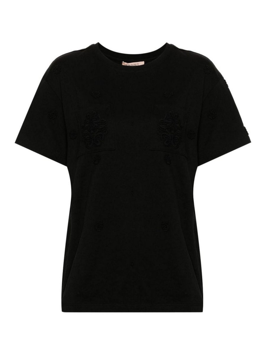 Twinset Pull Col Rond - Noir