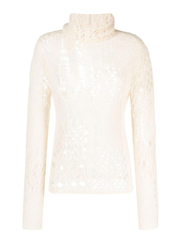 Our Legacy Pull Col Rond - Blanc