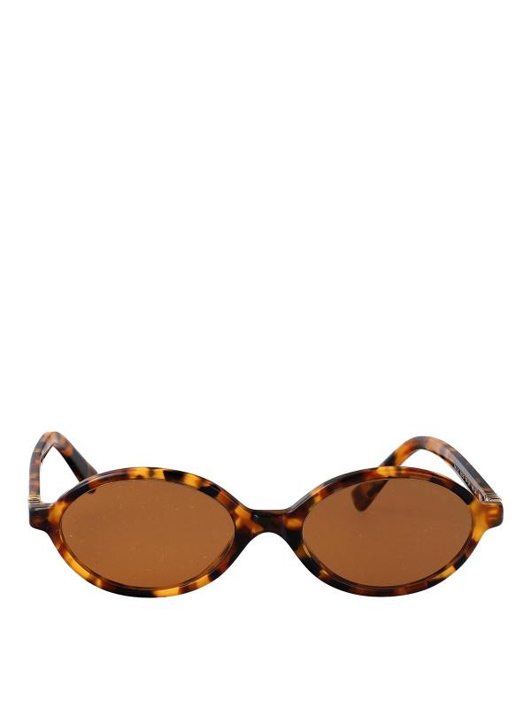 Miu Miu Lunettes De Soleil - Marron