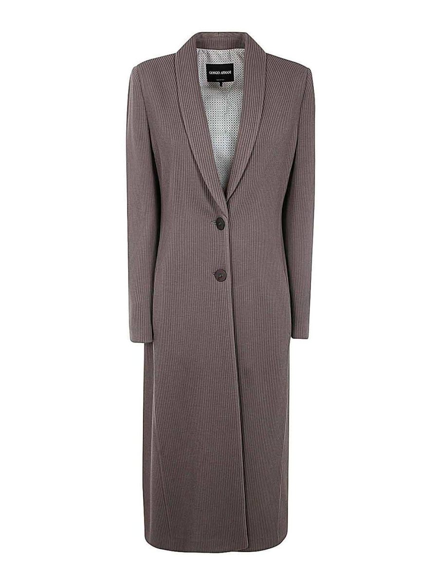 Giorgio Armani Manteau Long - Blanc