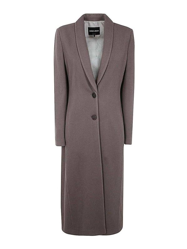 Giorgio Armani Manteau Long - Blanc