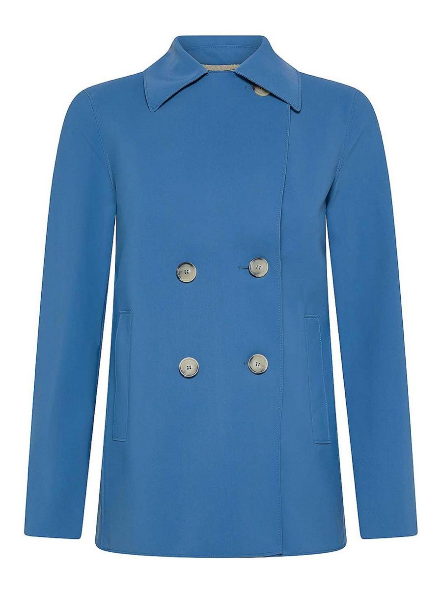 Harris Wharf London Manteau Court - Bleu