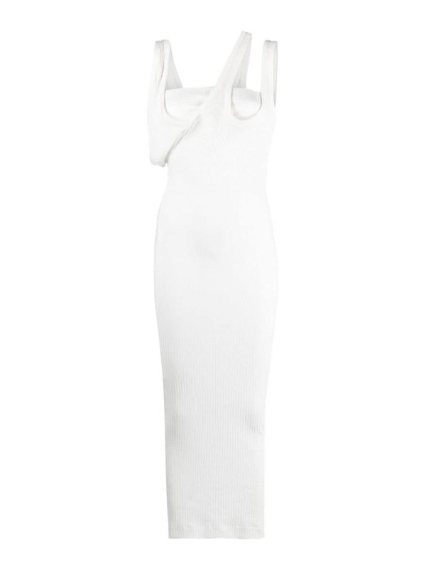 The Attico Robe Au Genou - Blanc