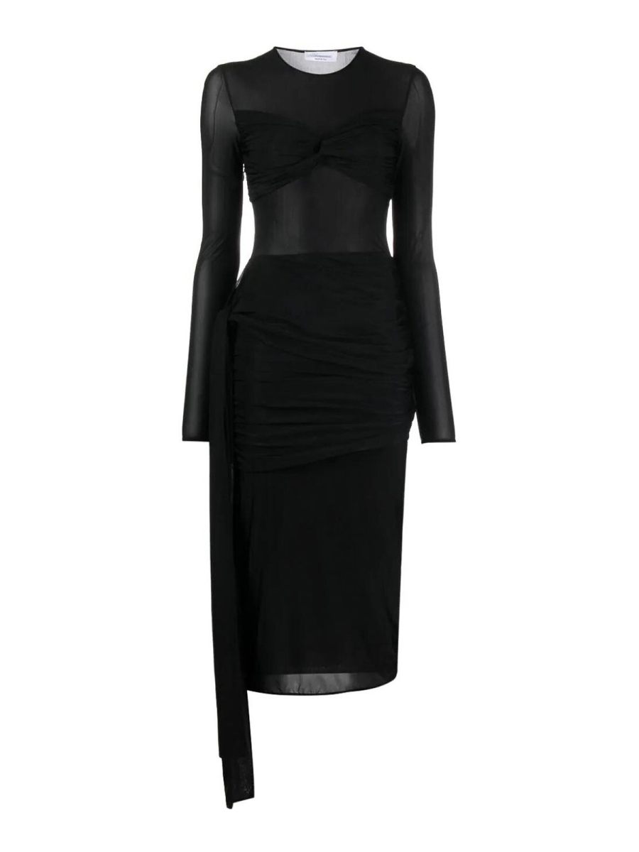 Blumarine Robe Au Genou - Noir