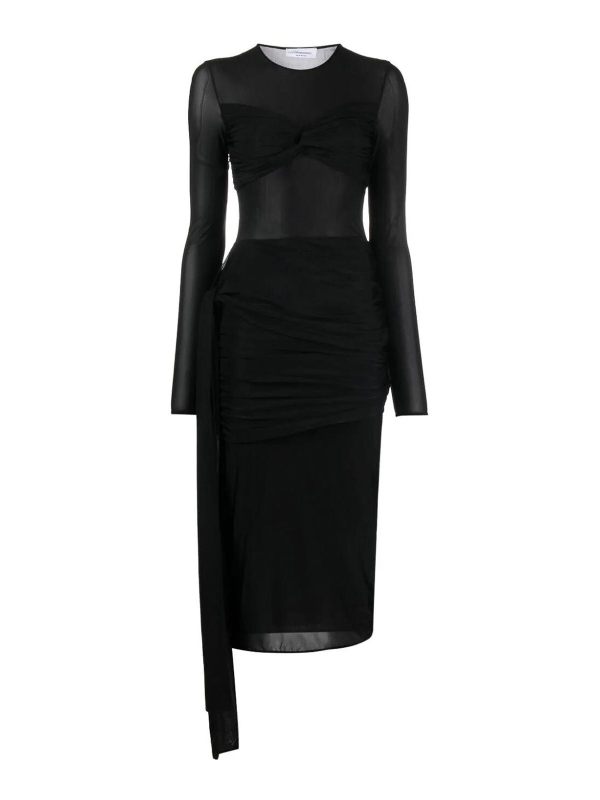 Blumarine Robe Au Genou - Noir