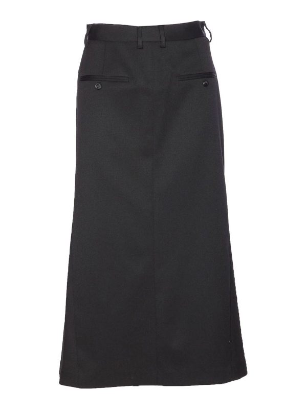 MM6 Maison Margiela Jupe Midi - Noir