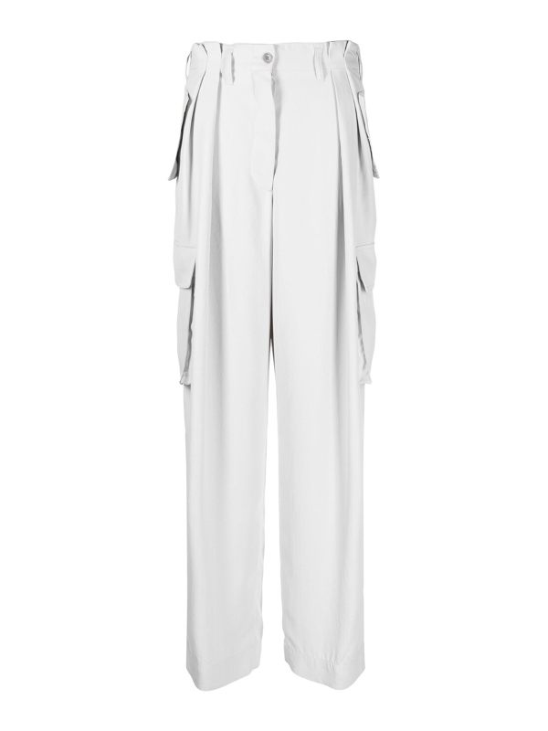 Dries Van Noten Pantalons Décontractés - Gris Clair