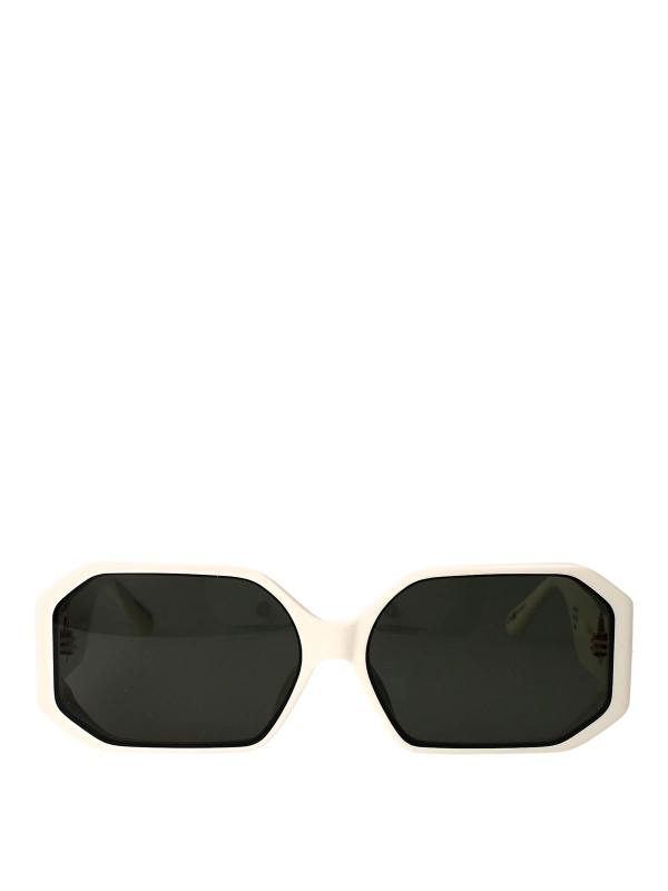 Linda Farrow Lunettes De Soleil - Blanc