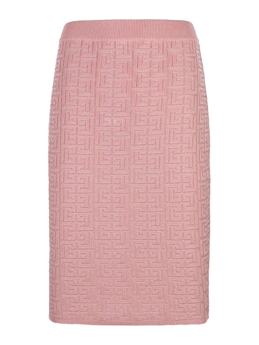 Balmain Jupe Midi - Couleur Chair