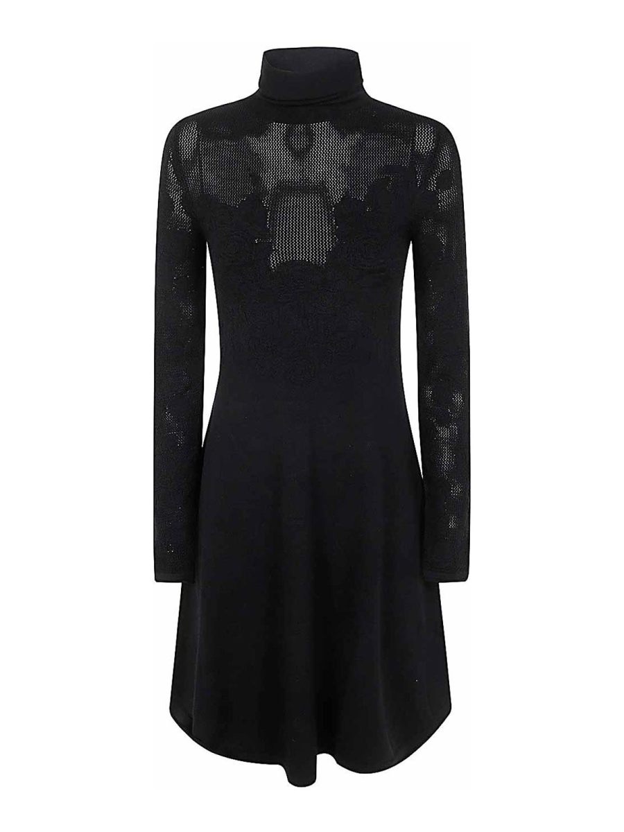 Blugirl Robe Au Genou - Noir