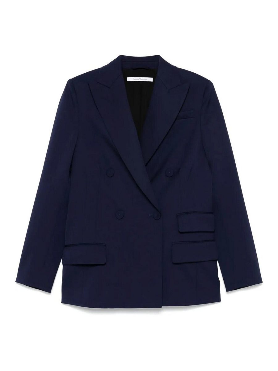 Another Tomorrow Veste Casual - Bleu