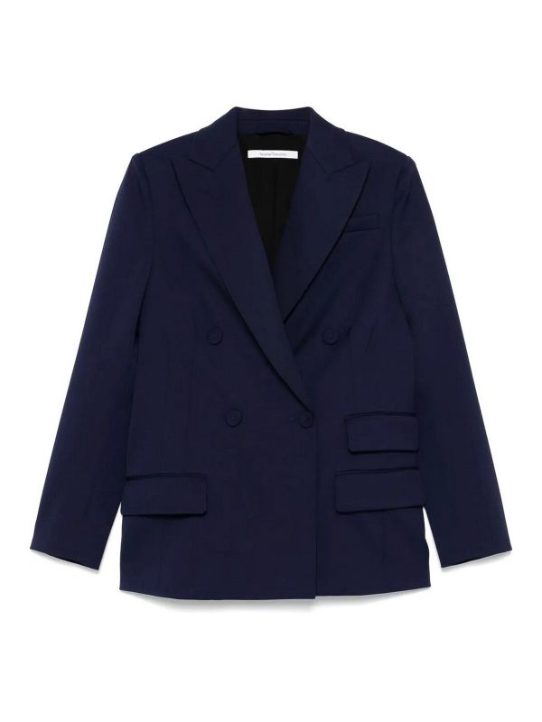 Another Tomorrow Veste Casual - Bleu
