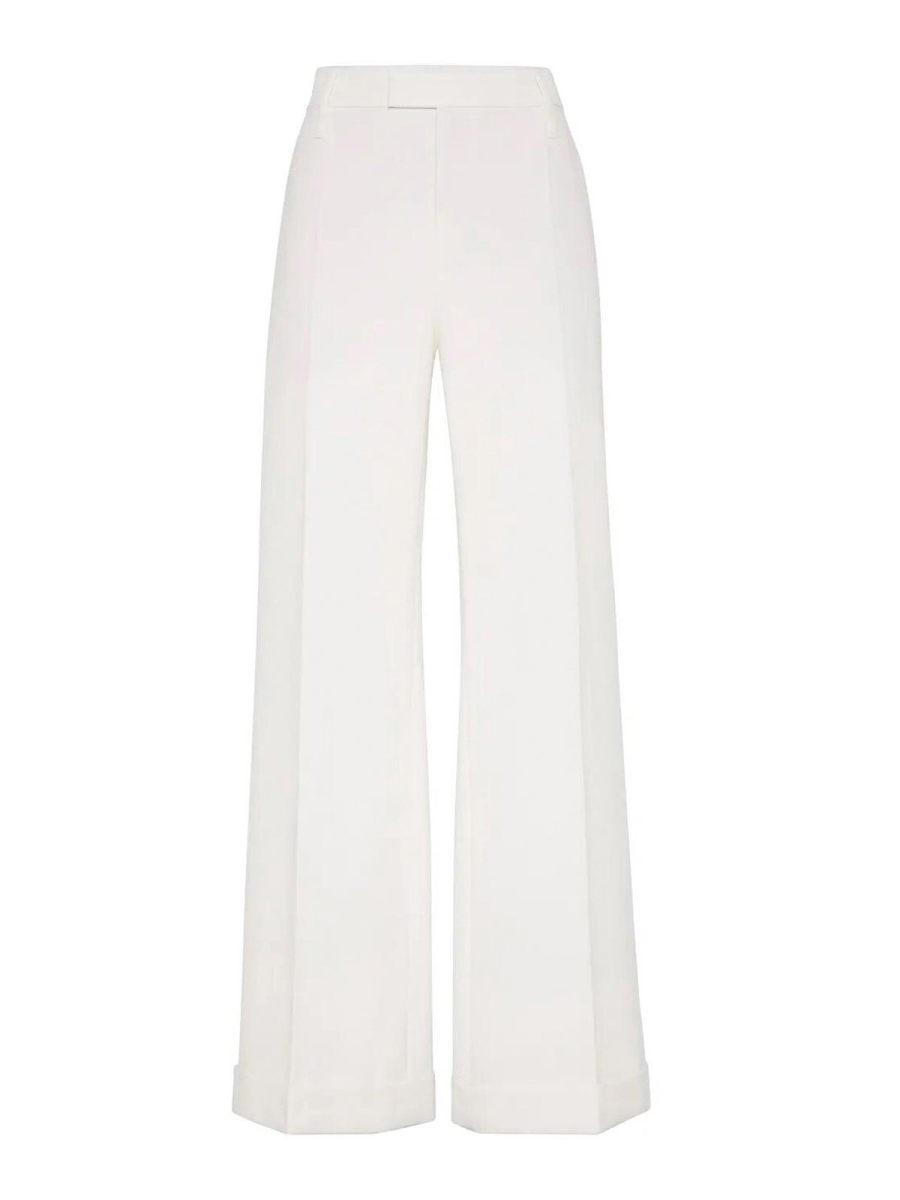 Brunello Cucinelli Pantalons Décontractés - Blanc