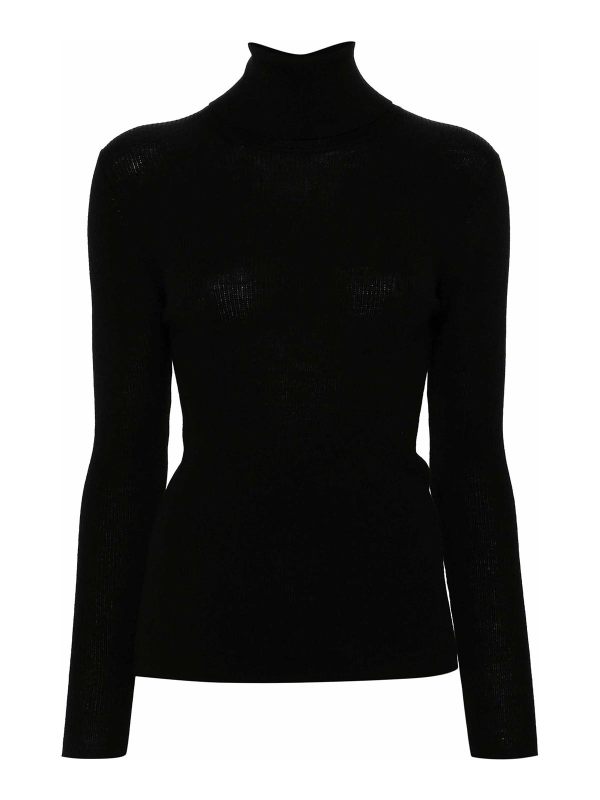 P. A.R. O.S. H. Pull Col Roulé - Noir