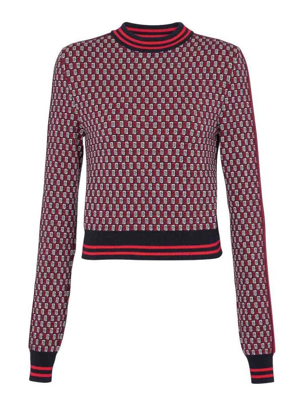 Balmain Pull Col Rond - Bleu