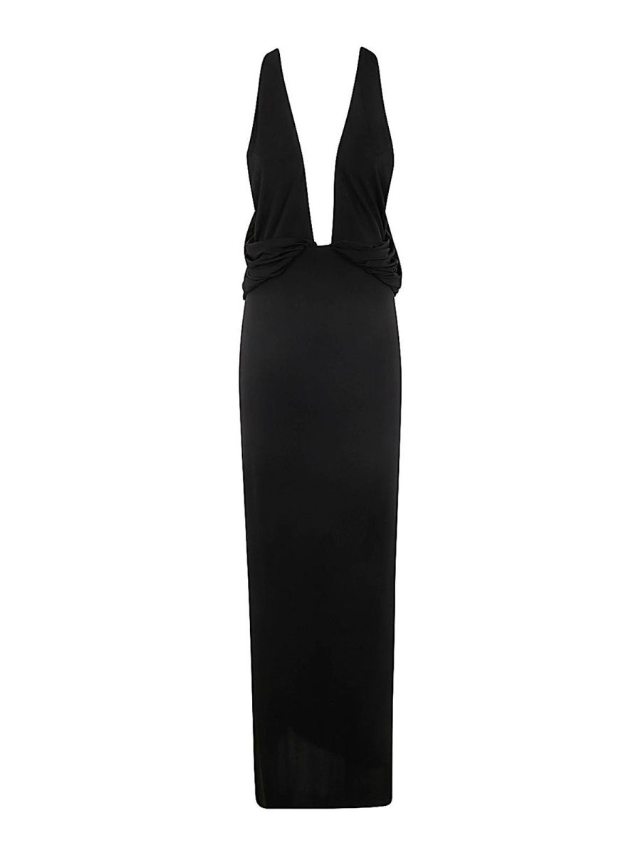 Magda Butrym Robe Au Genou - Noir