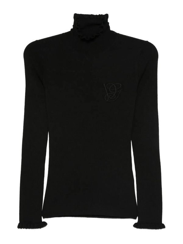 Valentino Pull Col Rond - Noir