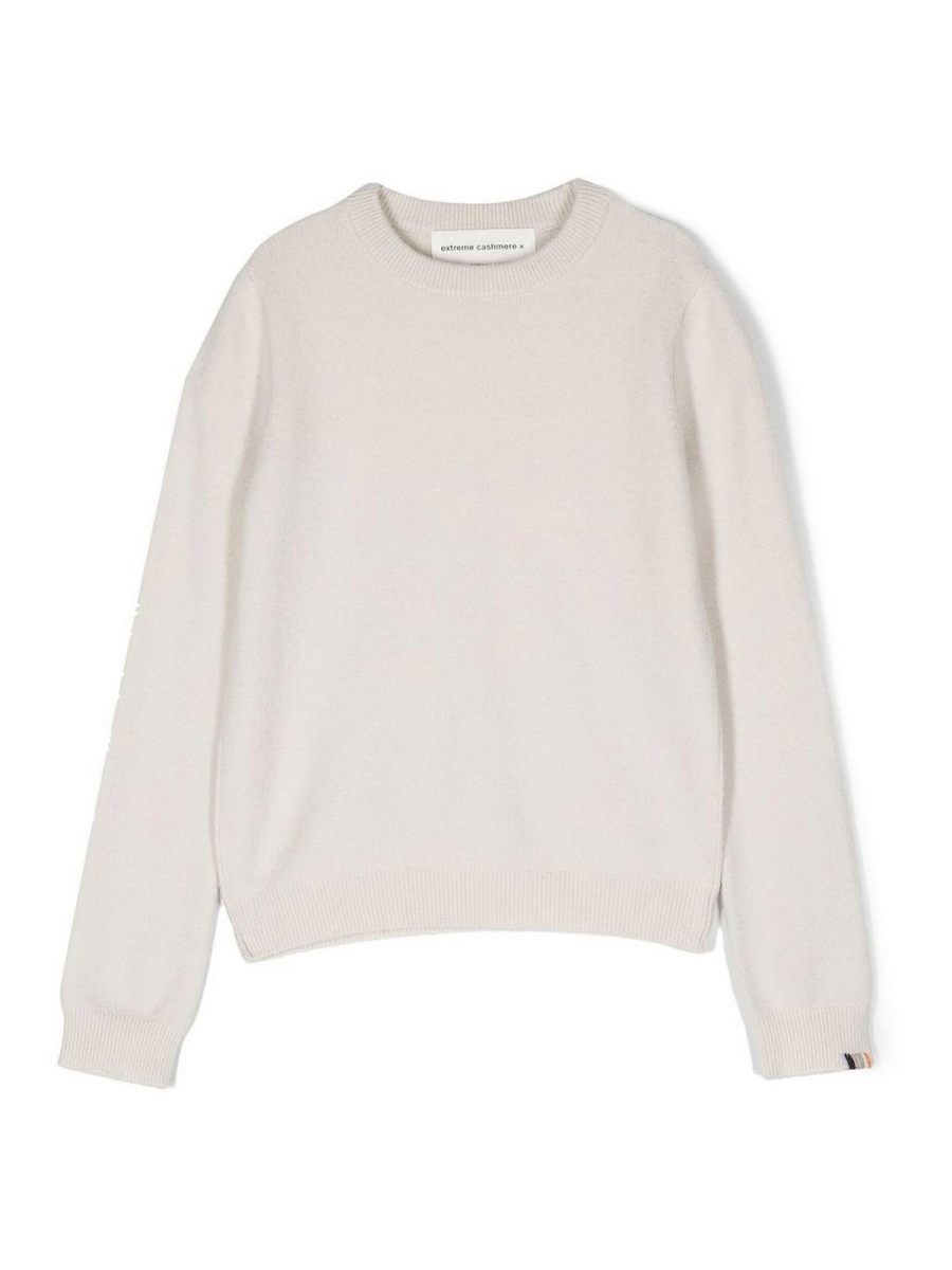Extreme Cashmere Pull Col Bateau - Blanc