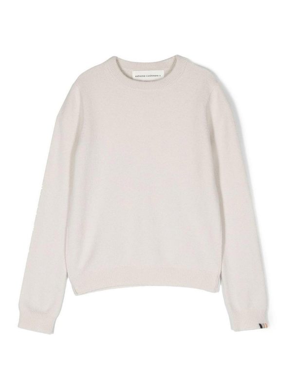 Extreme Cashmere Pull Col Bateau - Blanc