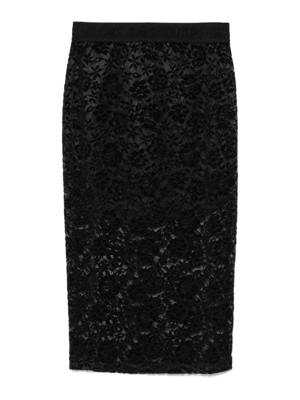Versace Jeans Jupe Midi - Noir