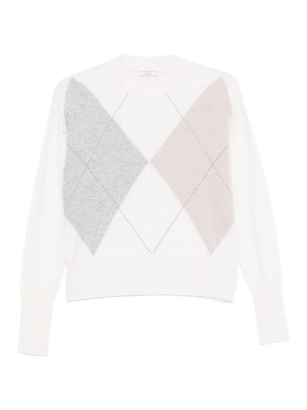 Peserico Pull Col Rond - Blanc