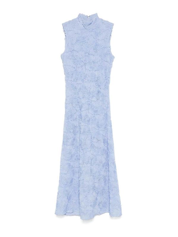 Rotate Birger Christensen Maxi Robe - Bleu