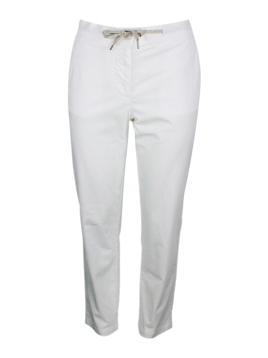 Eleventy Pantalons Décontractés - Blanc