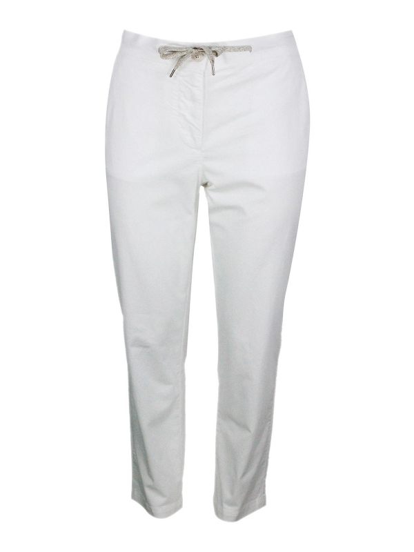 Eleventy Pantalons Décontractés - Blanc
