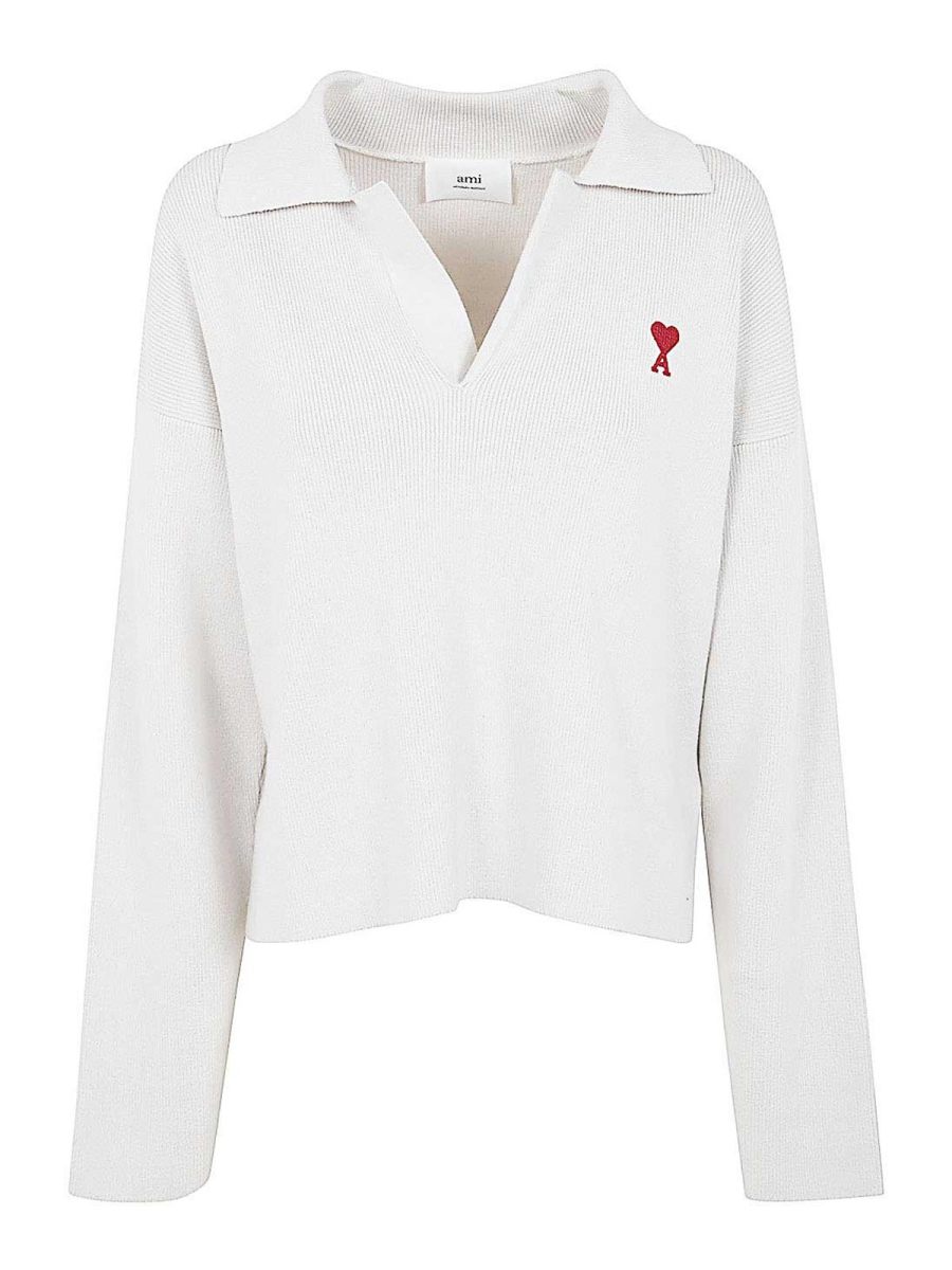 Ami Paris Polo - Blanc