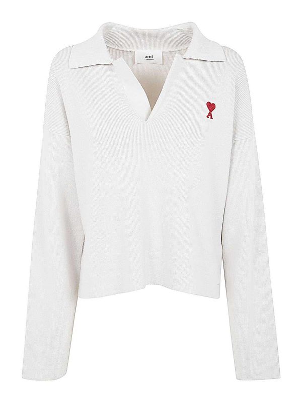 Ami Paris Polo - Blanc