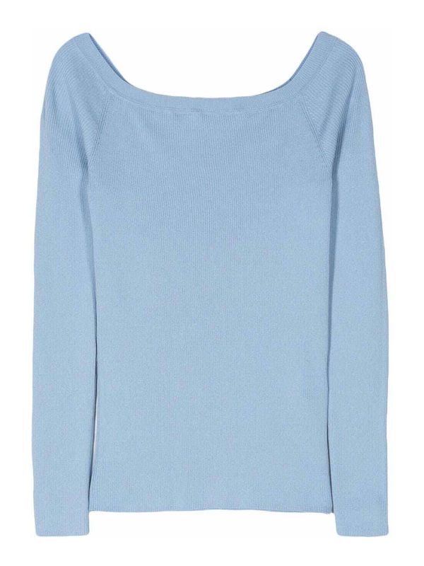 P. A.R. O.S. H. Pull Col Bateau - Bleu Clair