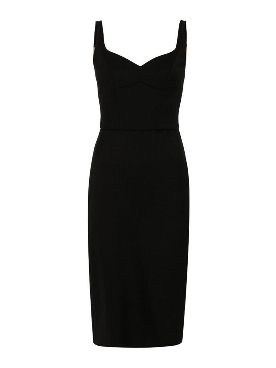 Elisabetta Franchi Robe Au Genou - Noir