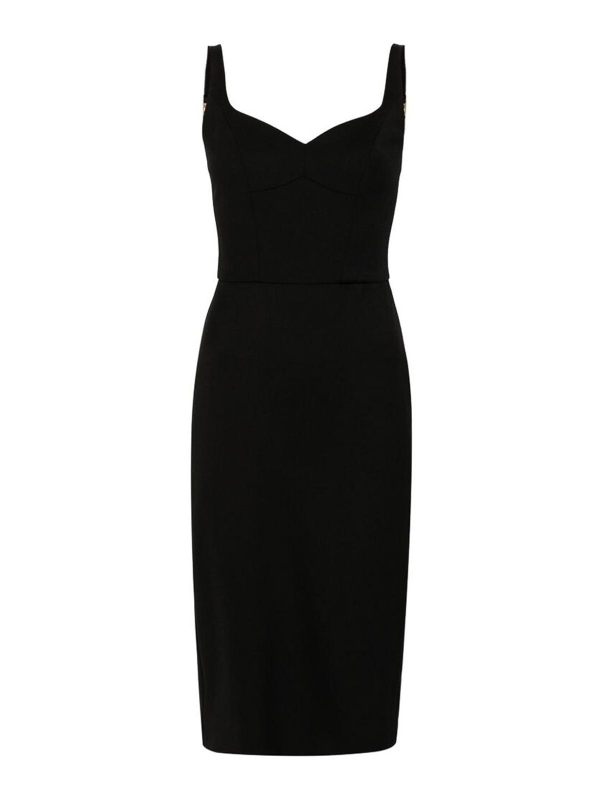 Elisabetta Franchi Robe Au Genou - Noir