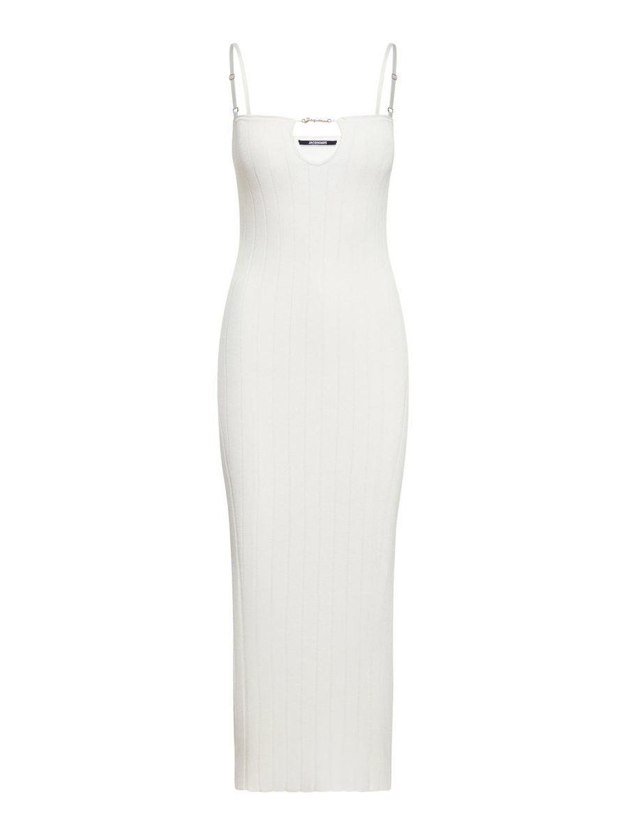 Jacquemus Pull Col Rond - Blanc