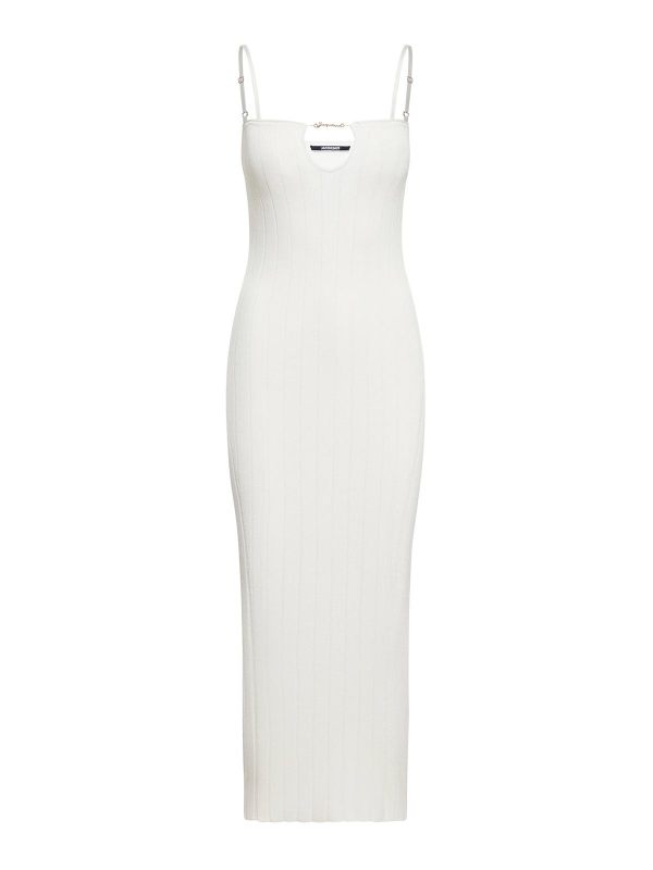 Jacquemus Pull Col Rond - Blanc