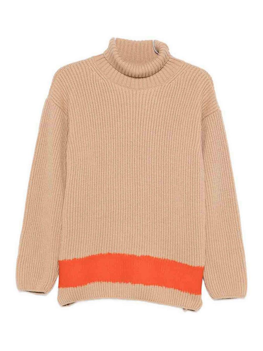 M. S.G. M. Pull Col Rond - Beige