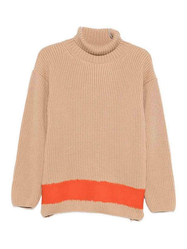 M. S.G. M. Pull Col Rond - Beige
