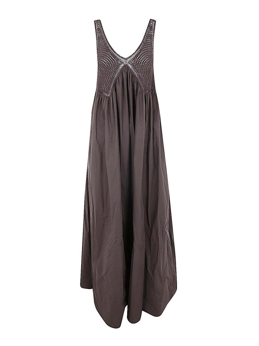 P. A.R. O.S. H. Robe Au Genou - Marron