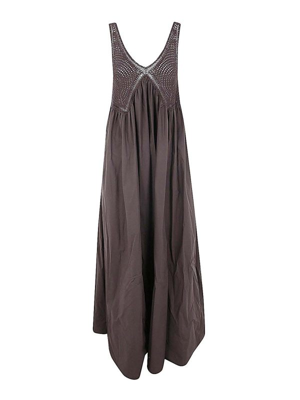 P. A.R. O.S. H. Robe Au Genou - Marron