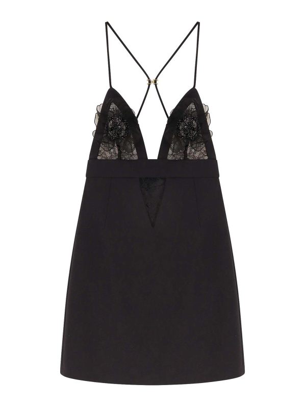 Elisabetta Franchi Robe Au Genou - Noir