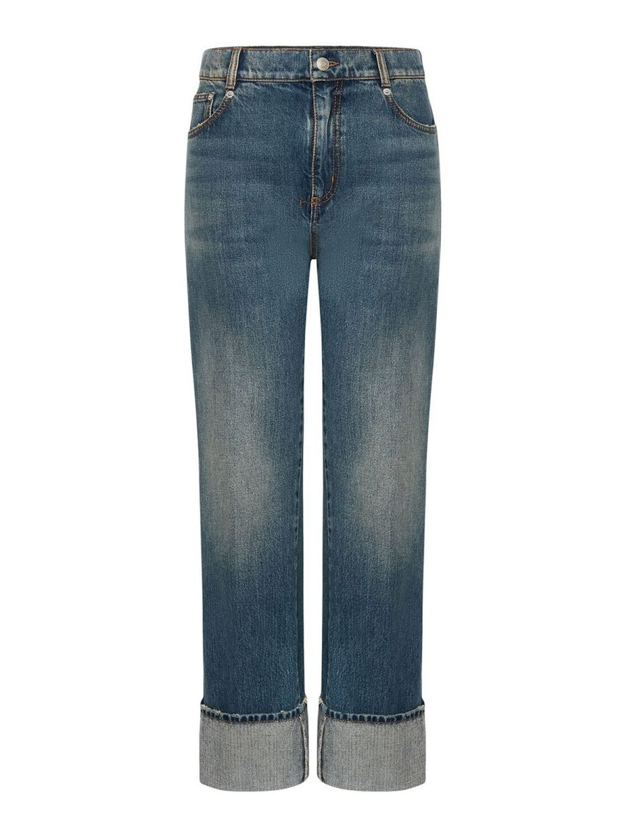 Alexander Mcqueen Jean Droit - Clair Délavé