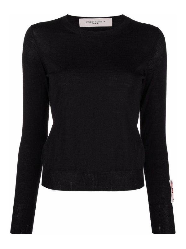 Golden Goose Pull Col Rond - Noir