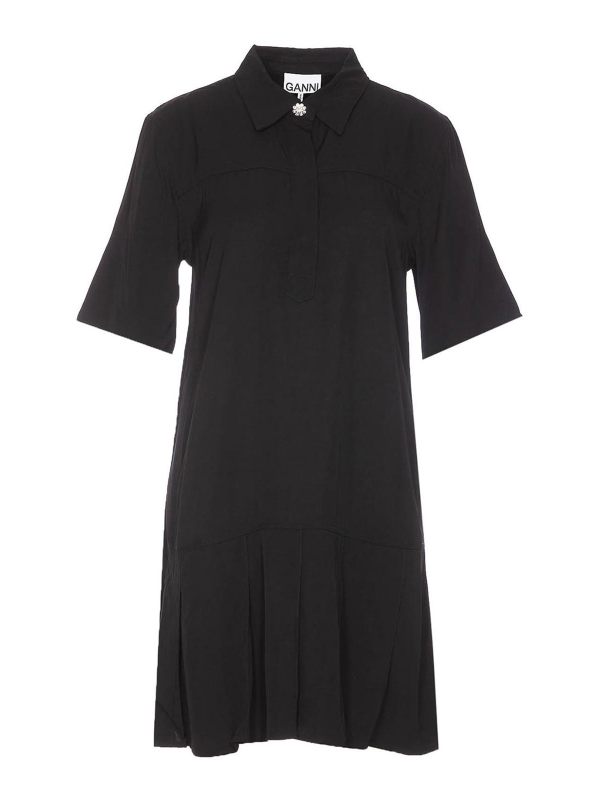 Ganni Robe Courte - Noir