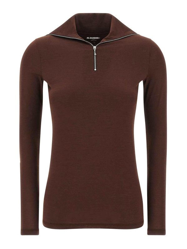 Jil Sander T-Shirt - Rouge Brun