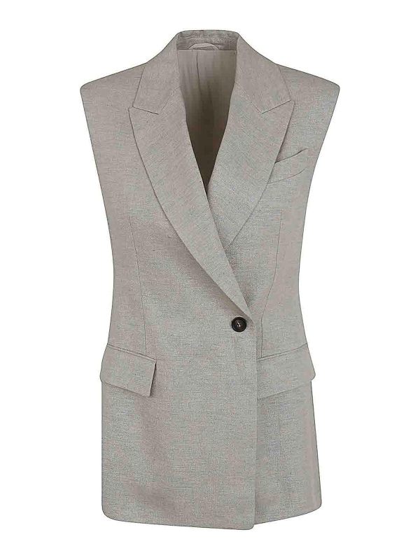 Brunello Cucinelli Gilet - Gris