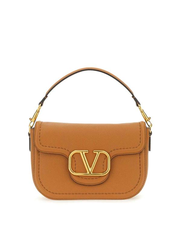 Valentino Garavani Sac Porté Épaule - Marron Clair